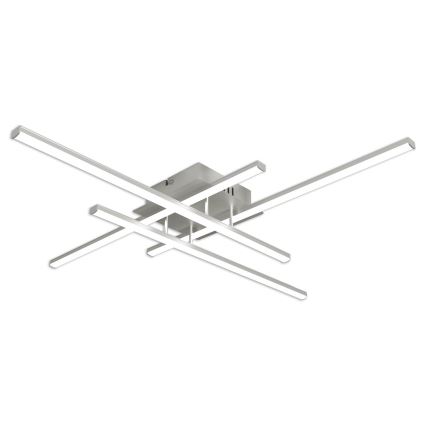 Brilagi - Plafonnier STRIPES LED/37W/230V 68x68 cm argenté