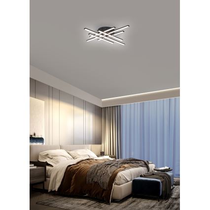 Brilagi - Plafonnier LED STRIPES LED/42W/230V 51x51 cm noir