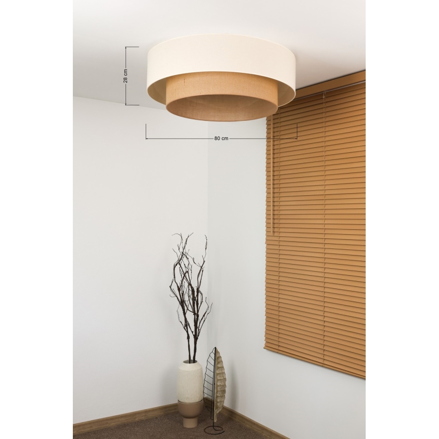 Brilagi - Plafonnier LED style BOHO 3xE27/15W/230V Ø 80 cm