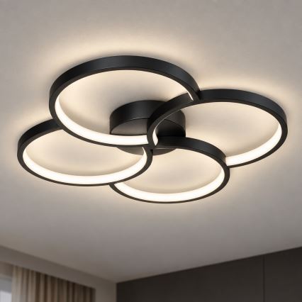 BRILAGI - Plafonnier LED VELO LED/42W/230V 4000K Ø 52 cm noir