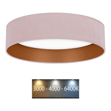 Brilagi - Plafonnier LED VELVET LED/24W/230V d. 40 cm 3000/4000/6400K rose/doré