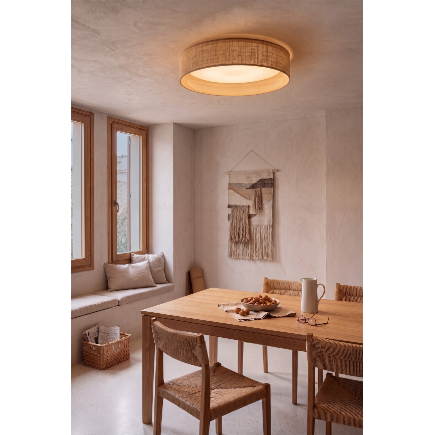 Brilagi - Plafonnier LED VELVET SIMPLE, 36 W, 230 V, 3000 K, Ø 55 cm, beige