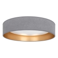 Brilagi - Plafonnier LED VELVET SIMPLE LED/24W/230V 3000K Ø 45 cm gris/doré
