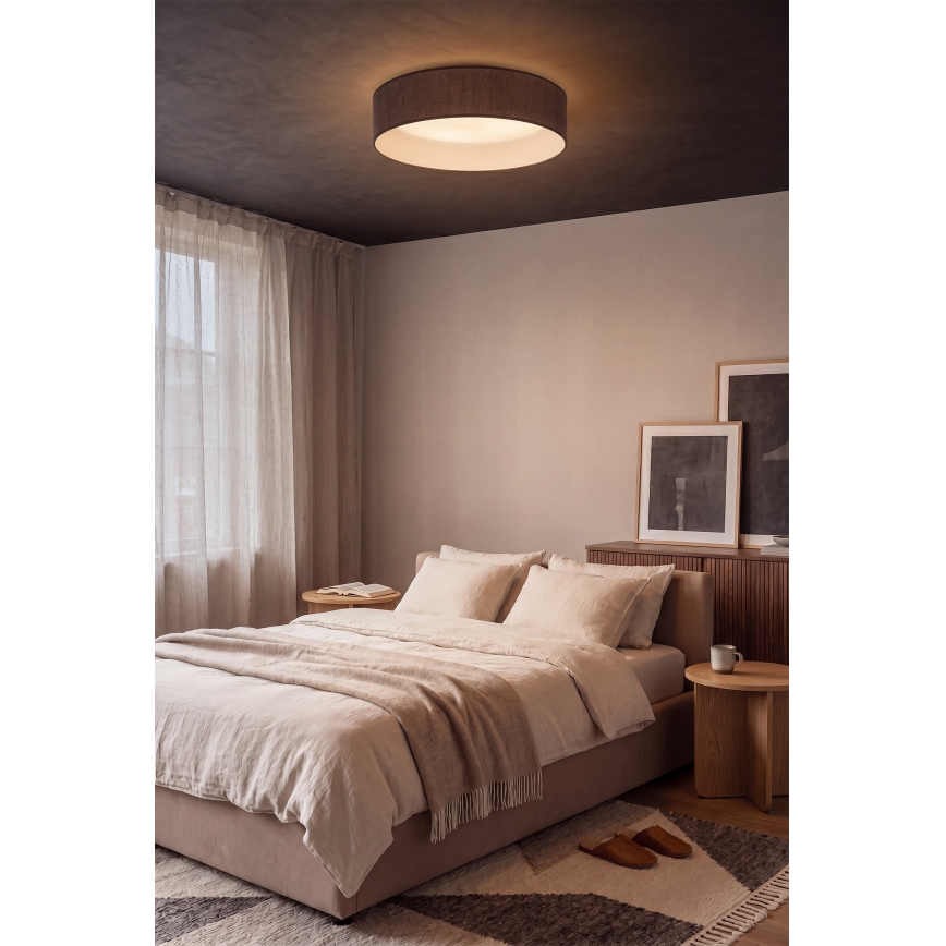 Brilagi - Plafonnier LED VELVET SIMPLE LED/24W/230V 3000K Ø 45 cm marron