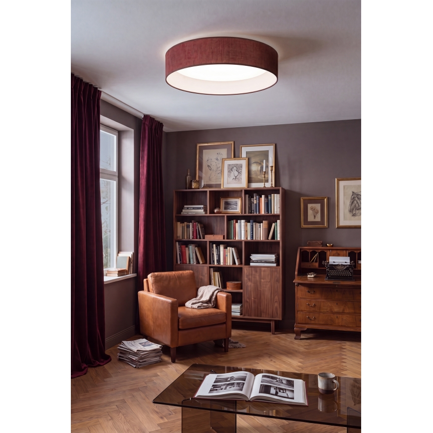 Brilagi - Plafonnier LED VELVET SIMPLE LED/24W/230V 4000K Ø 45 cm bordeaux