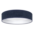 Brilagi - Plafonnier LED VELVET SIMPLE LED/36W/230V 3000K Ø 55 cm bleu
