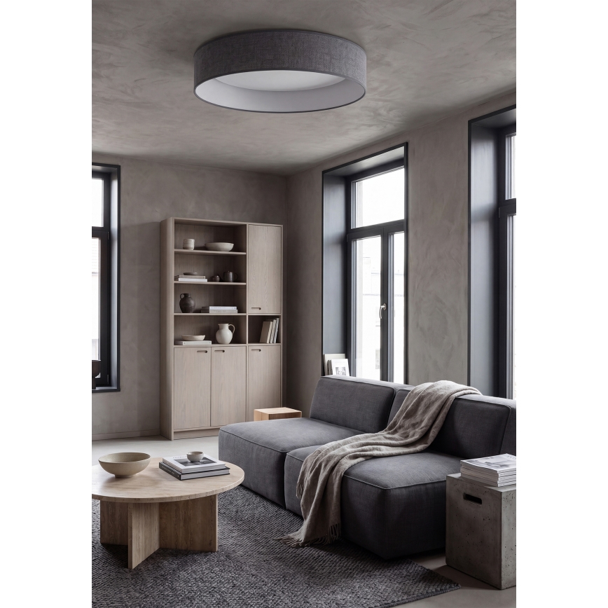 Brilagi - Plafonnier LED VELVET SIMPLE LED/36W/230V 3000K Ø 55 cm gris