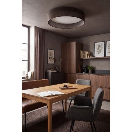 Brilagi - Plafonnier LED VELVET SIMPLE LED/36W/230V 3000K Ø 55 cm marron