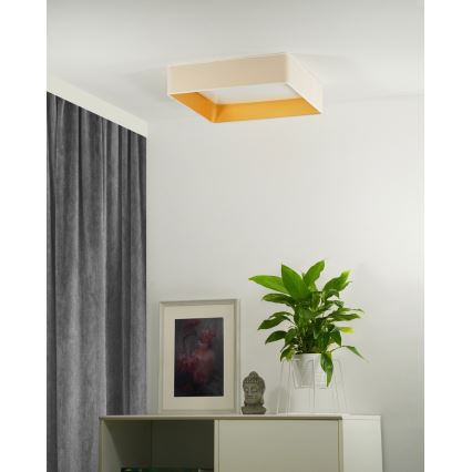 Brilagi - Plafonnier LED VELVET SQUARE LED/24W/230V 43x43 cm crème