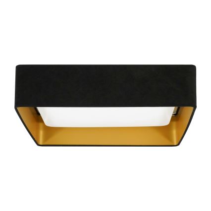 Brilagi - Plafonnier LED VELVET SQUARE LED/24W/230V 43x43 cm noir