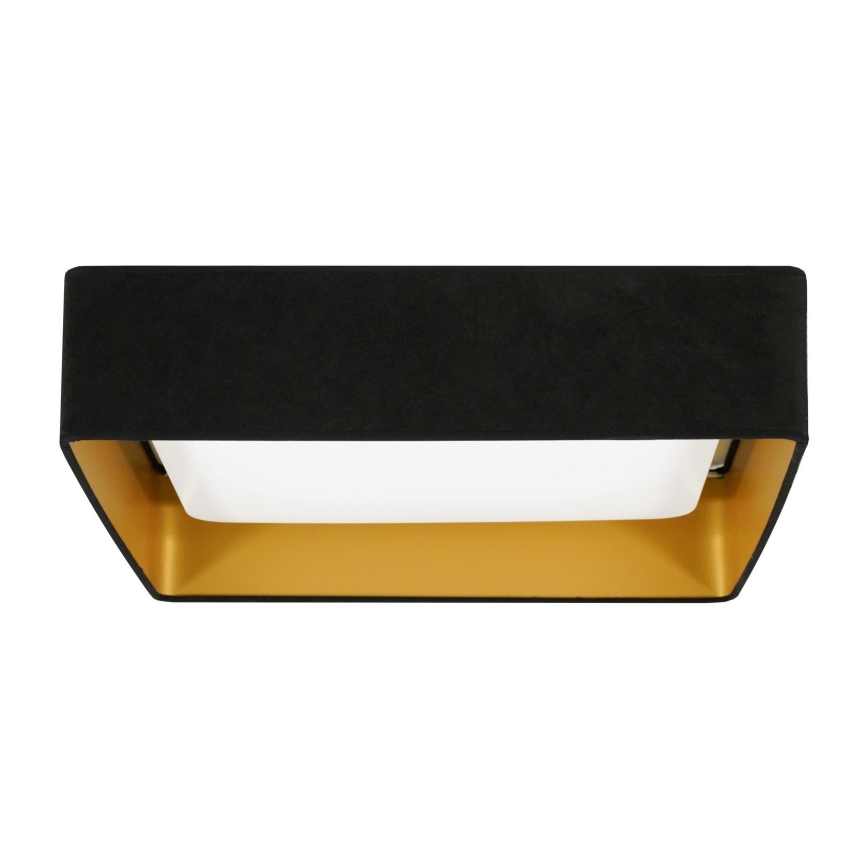 Brilagi - Plafonnier LED VELVET SQUARE LED/24W/230V 43x43 cm noir