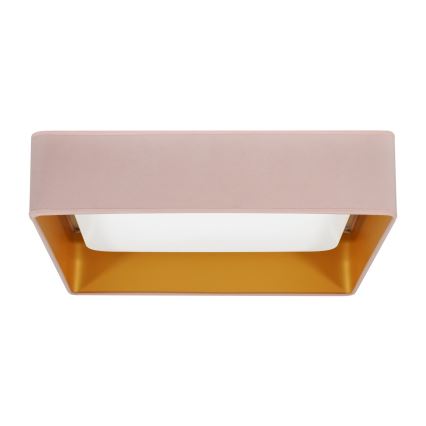 Brilagi - Plafonnier LED VELVET SQUARE LED/24W/230V 43 x 43 cm rose