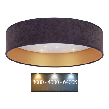 Brilagi - Plafonnier LED VELVET STAR LED/36W/230V d. 55 cm 3000K/4000K/6400K gris/doré