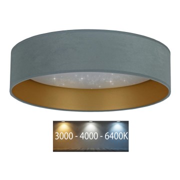 Brilagi - Plafonnier LED VELVET STAR LED/36W/230V d. 55 cm 3000K/4000K/6400K menthe/doré