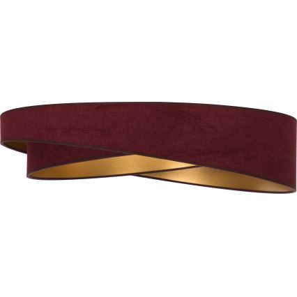 BRILAGI - Plafonnier LED VELVET TWIST LED/24W/230V 4000K Ø 55 cm bordeaux/doré
