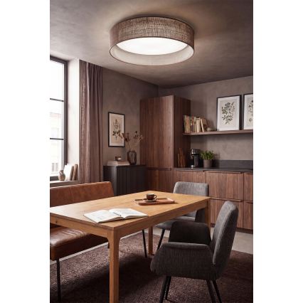 Brilagi - Plafonnier LED VELVET VARI LED/24W/230V 3000/4000/6500K Ø 45 cm marron