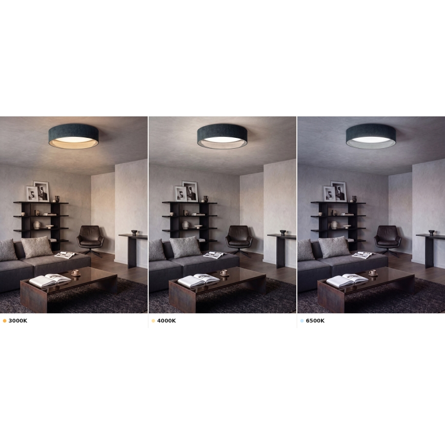 BRILAGI - Plafonnier LED VELVET VARI LED/24W/230V 3000/4000/6500K Ø 45 cm vert