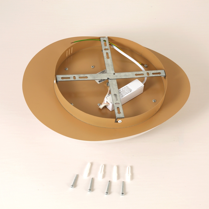 Brilagi - Plafonnier LED VISBY WOOD LED/18W/230V Ø 38 cm marron