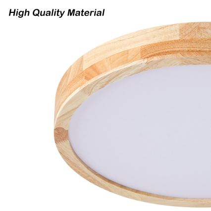 Brilagi - Plafonnier LED WOODLINE LED/24W/230V 3000/4000/6000K chêne Ø 30 cm