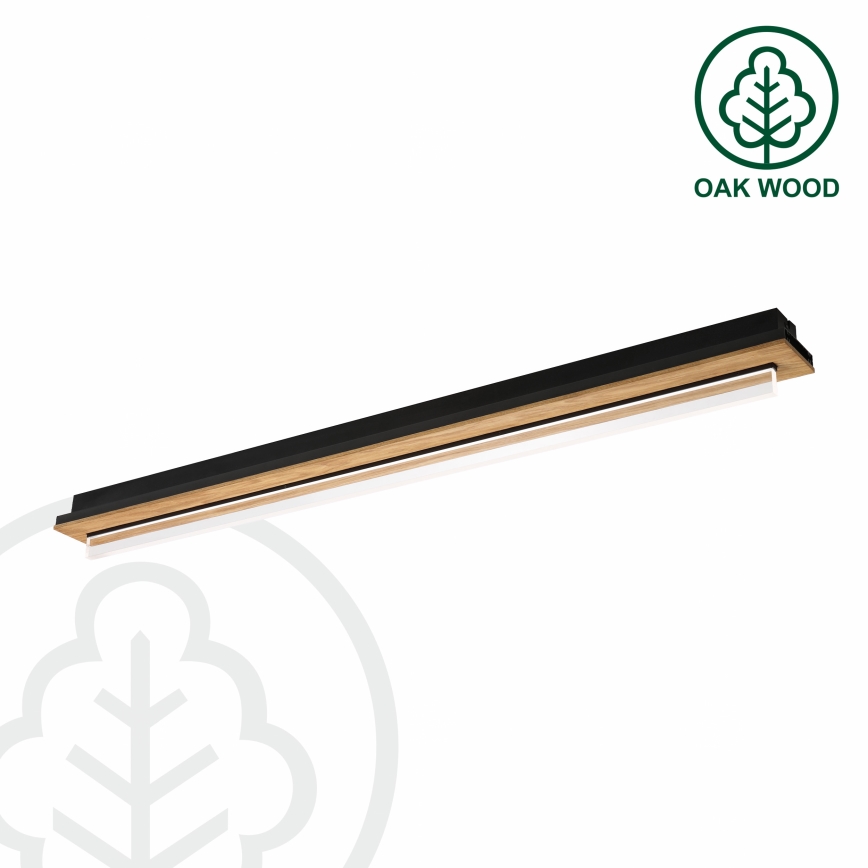 Brilagi - Plafonnier LED WOODY FLAT LED/25W/230V chêne/noir