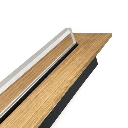 Brilagi - Plafonnier LED WOODY FLAT LED/25W/230V chêne/noir