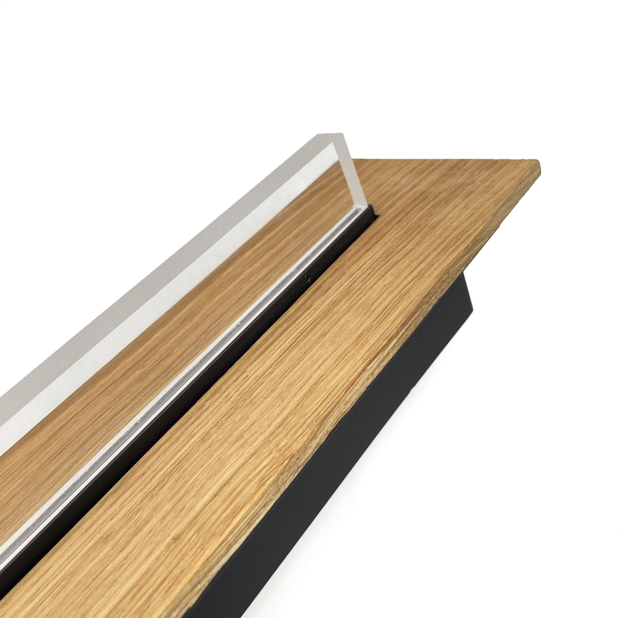 Brilagi - Plafonnier LED WOODY FLAT LED/25W/230V chêne/noir