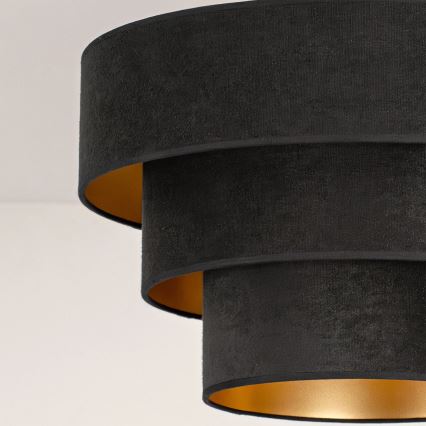 Brilagi - Plafonnier LUNETA 1xE27/60W/230V Ø 40 cm noir/doré