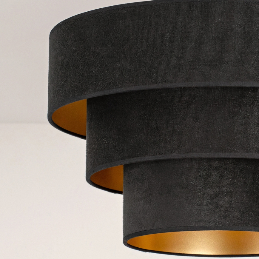 Brilagi - Plafonnier LUNETA 1xE27/60W/230V Ø 40 cm noir/doré