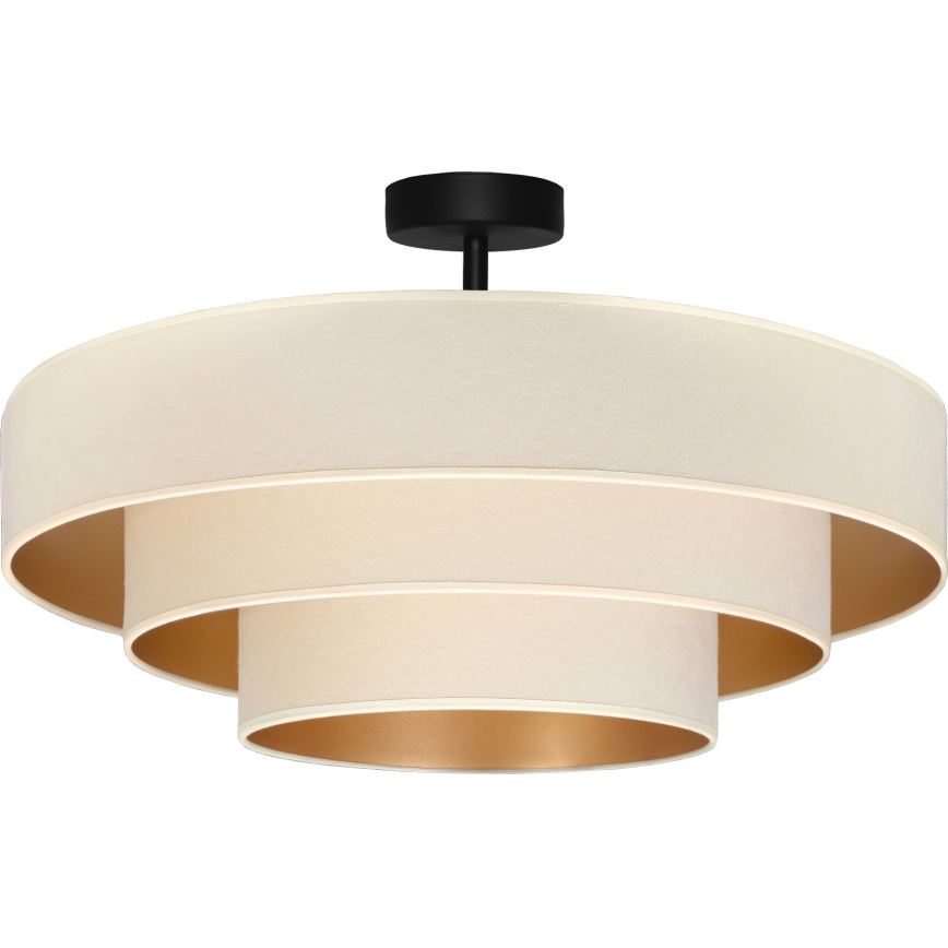 Brilagi - Plafonnier LUNETA 3xE27/60W/230V Ø 80 cm crème/doré