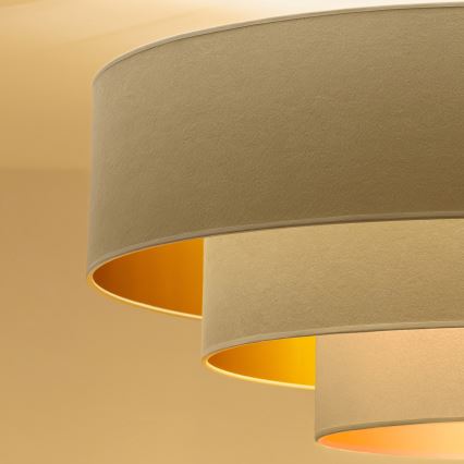 Brilagi - Plafonnier LUNETA 3xE27/60W/230V Ø 80 cm crème/doré