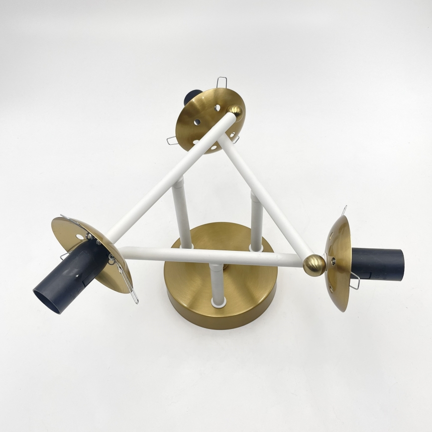 Brilagi - Plafonnier MALIVA 3xE14/15W/230V doré/blanc