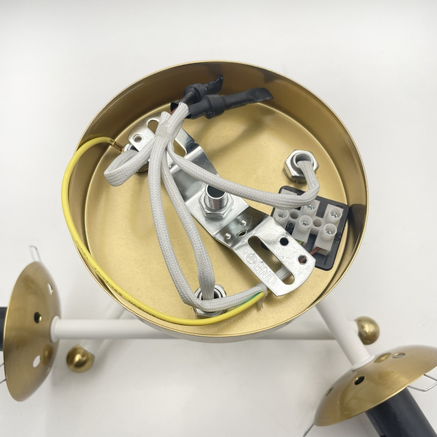 Brilagi - Plafonnier MALIVA 3xE14/15W/230V doré/blanc