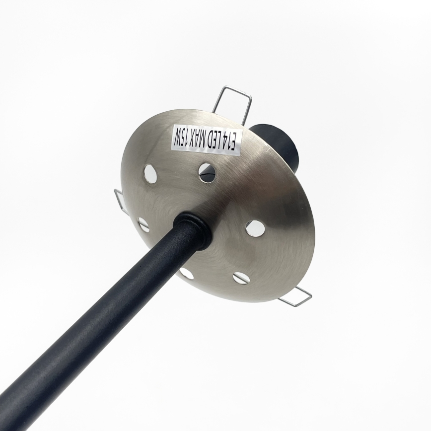 Brilagi - Plafonnier MALIVA 4xE14/15W/230V chrome mat/verre fumé