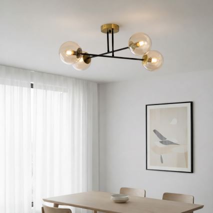 Brilagi - Plafonnier MALIVA 4xE14/15W/230V doré