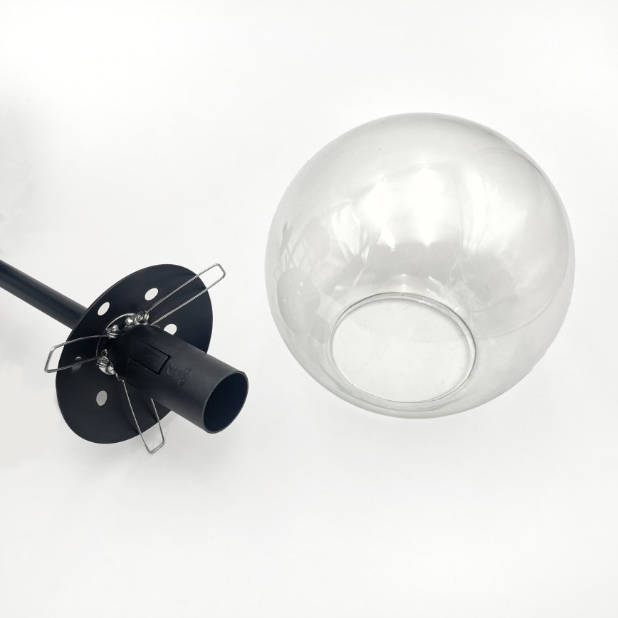 Brilagi - Plafonnier MALIVA 4xE14/15W/230V noir/transparent