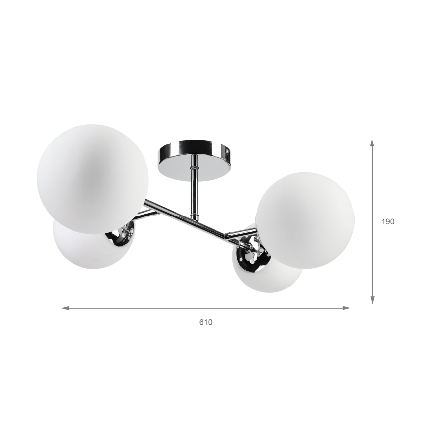 Brilagi - Plafonnier MALONY 4xE14/20W/230V chrome brillant