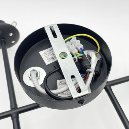 Brilagi - Plafonnier MALONY 6xE14/20W/230V noir
