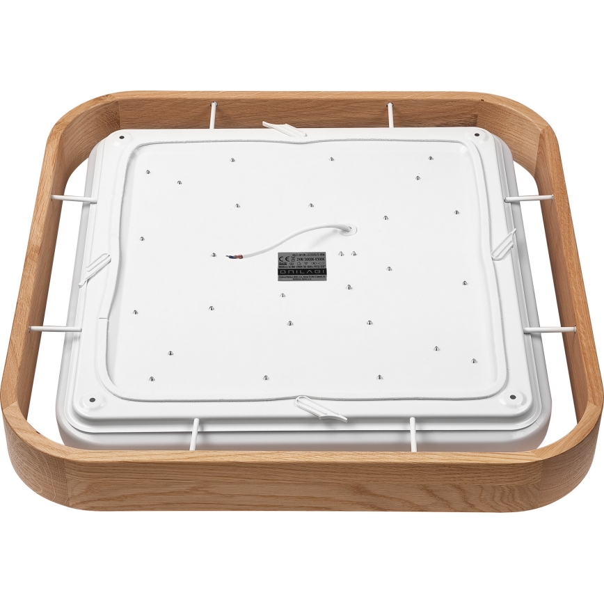 Brilagi - Plafonnier MANAROLA CUBIC LED/24W/230V 3000-6500K chêne + Télécommande