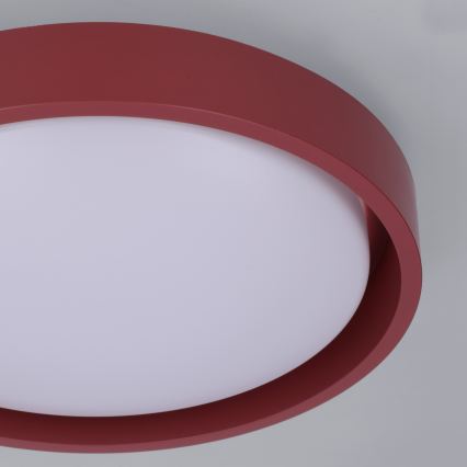 Brilagi - Plafonnier MATTEO LED 24W/230V Ø 31 cm rouge