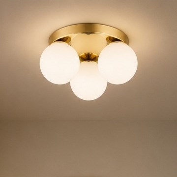 Brilagi - Plafonnier MILO 3xE27/60W/230V Ø 35 cm doré
