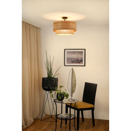 Brilagi - Plafonnier MONTANA BOHO 1xE27/15W/230V d. 45 cm marron