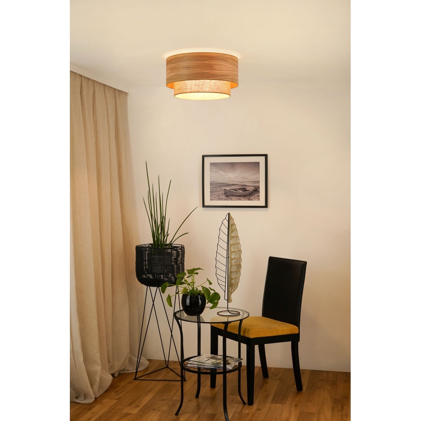 Brilagi - Plafonnier MONTANA BOHO 1xE27/15W/230V d. 45 cm marron