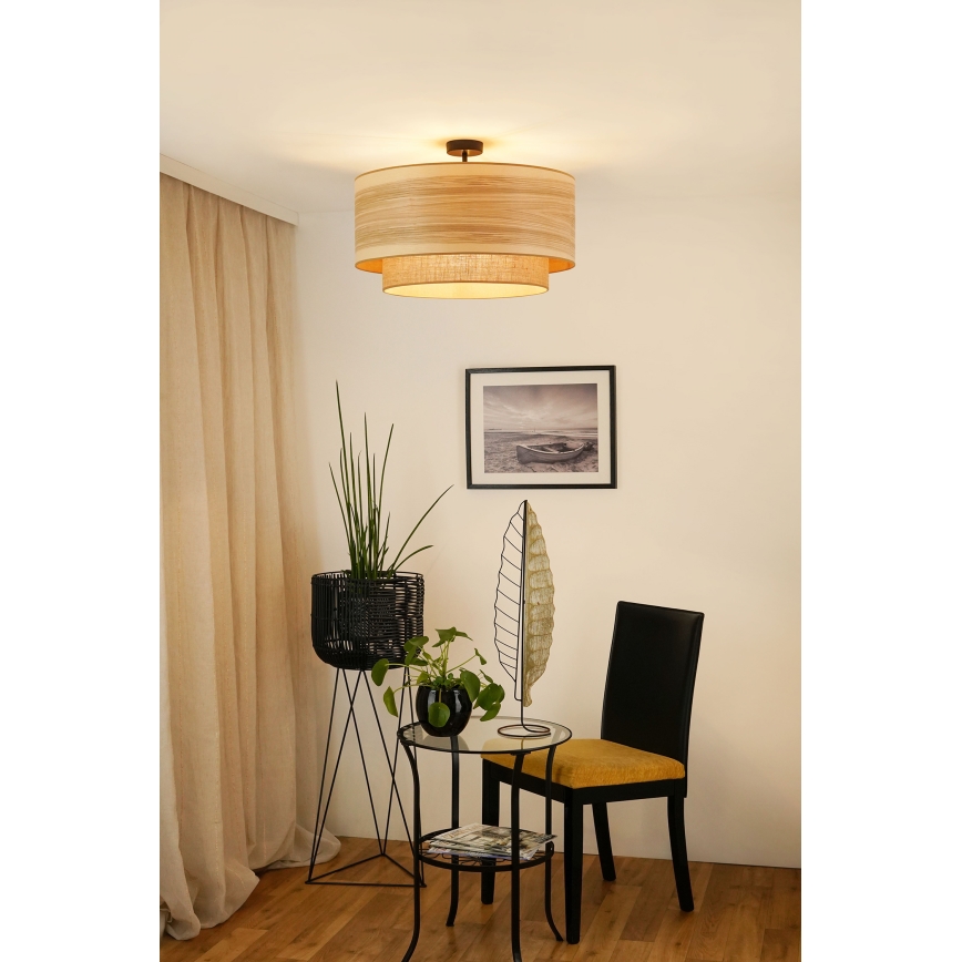 Brilagi - Plafonnier MONTANA BOHO 1xE27/15W/230V d. 60 cm marron