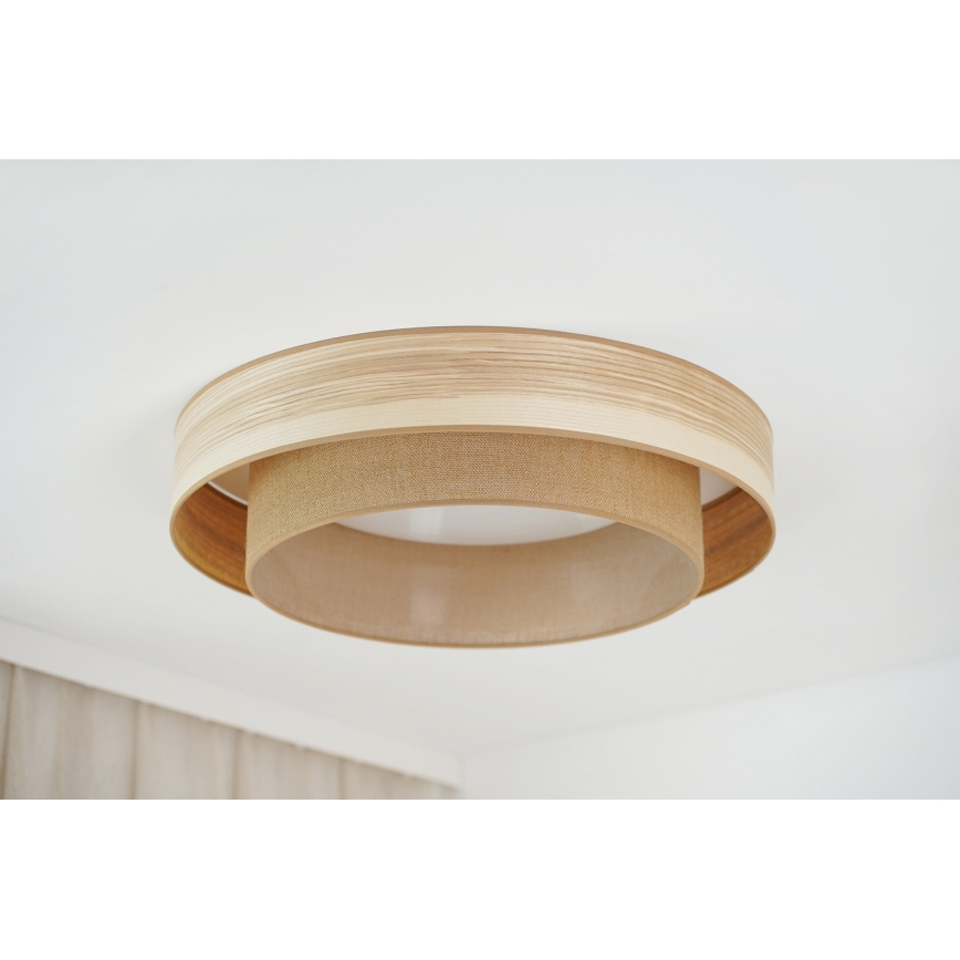 Brilagi - Plafonnier MONTANA BOHO LED/26W/230V d. 60 cm marron