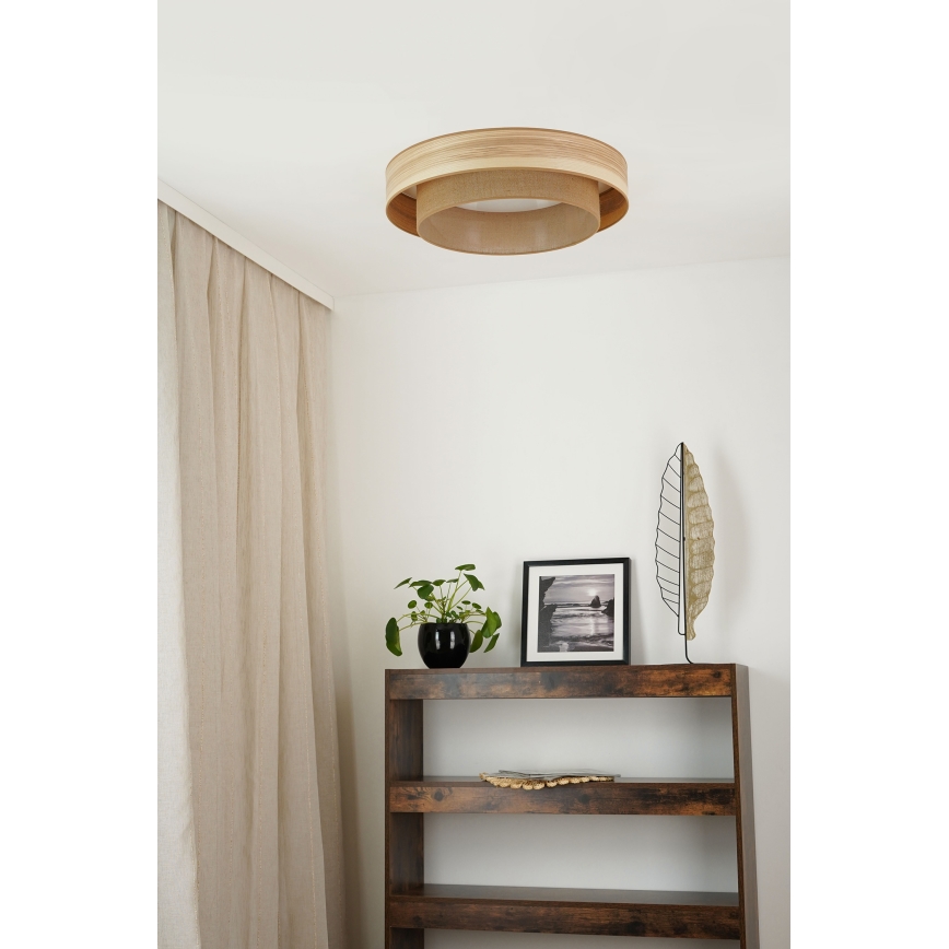 Brilagi - Plafonnier MONTANA BOHO LED/26W/230V d. 60 cm marron