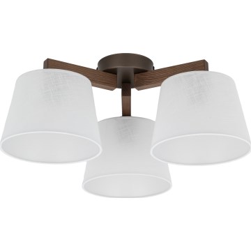 Brilagi - Plafonnier monté en surface LATTE 3xE27/60W/230V pin/blanc