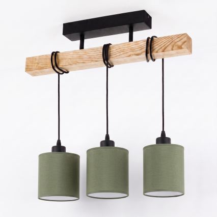 BRILAGI - Plafonnier NUBILA 3xE27/60W/230V pin/vert