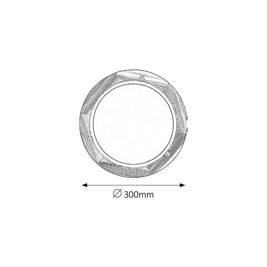 Brilagi - Plafonnier ORBIS 1xE27/60W/230V Ø 30 cm en pin