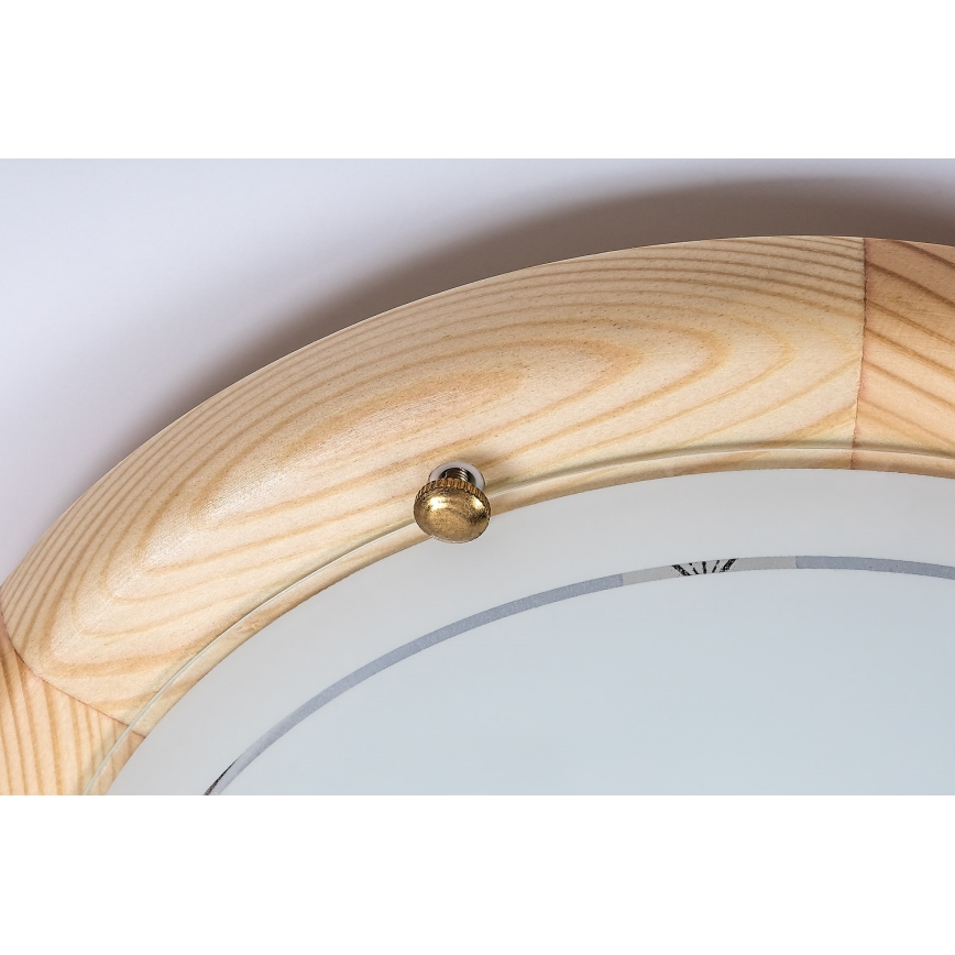 Brilagi - Plafonnier ORBIS 1xE27/60W/230V Ø 30 cm en pin