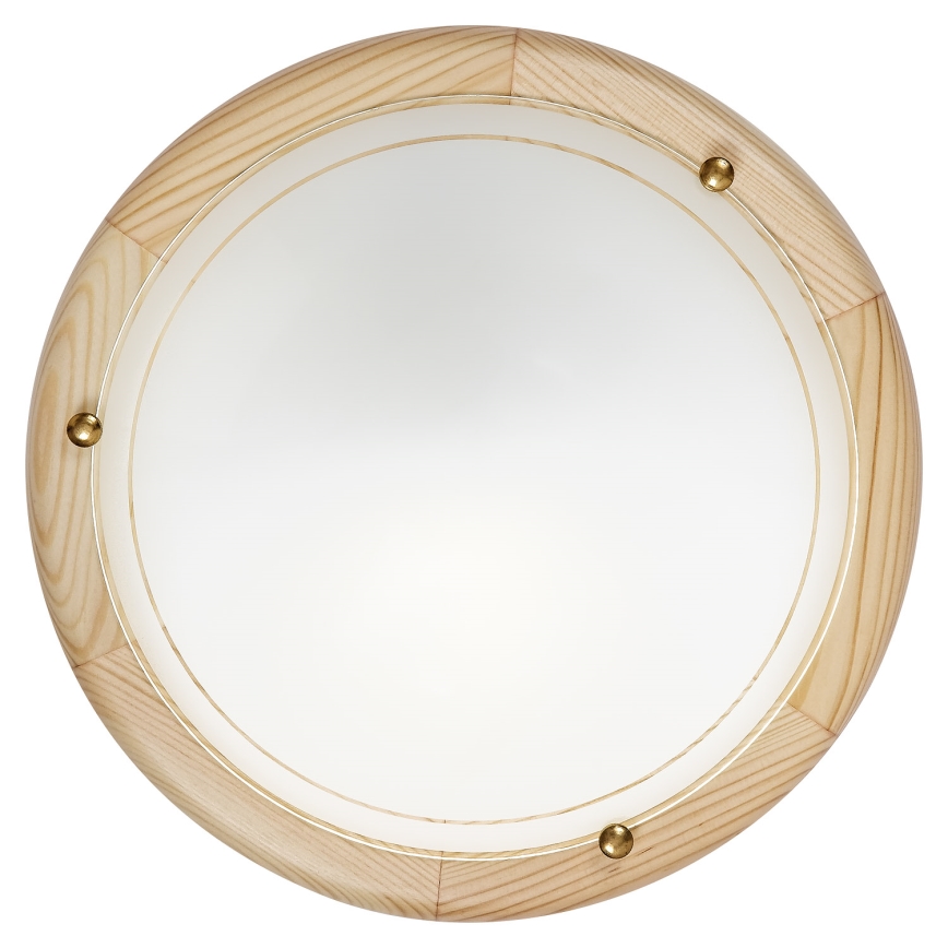 Brilagi - Plafonnier ORBIS 1xE27/60W/230V Ø 30 cm en pin